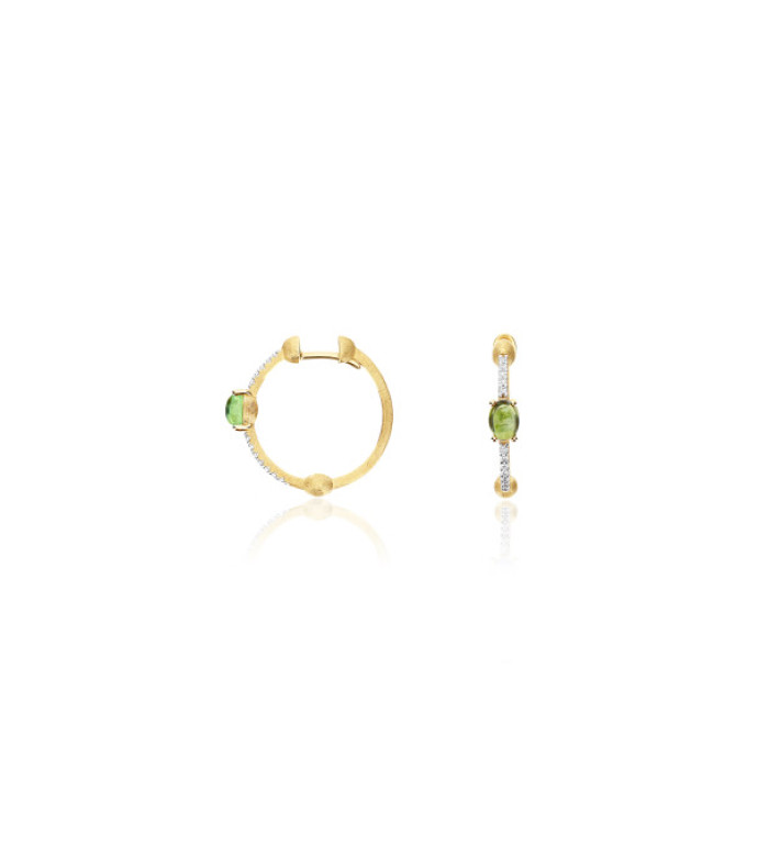 NANIS "TOURMALINES" ОБЕЦИ ЗЕЛЕН ТУРМАЛИН И ДИАМАНТИ OS14-598