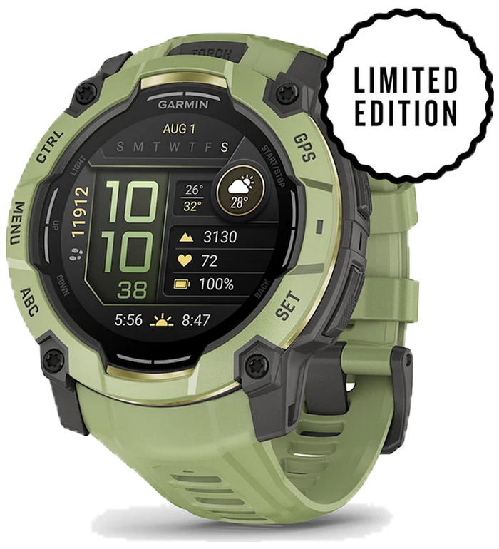 ЧАСОВНИК GARMIN INSTINCT® 3 50 ММ AMOLED ФЕРН ГРИЙН С ФЕРН ГРИЙН КАИШКА 010-03020-02