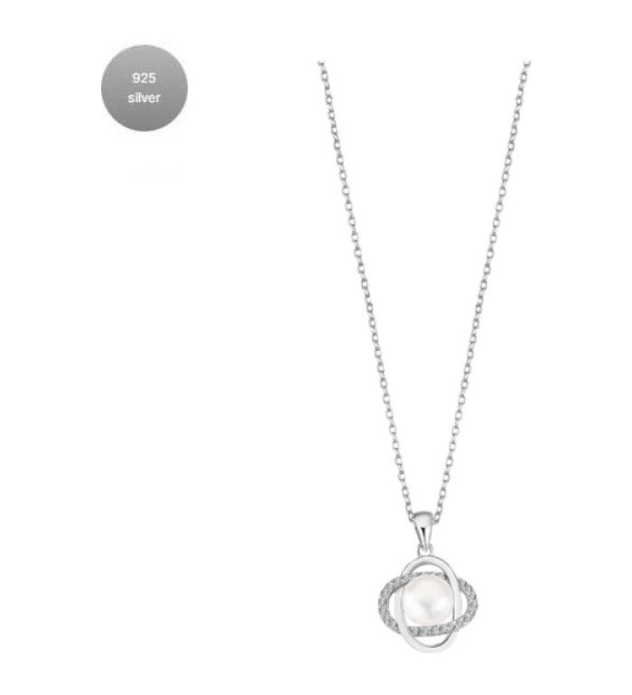 LOTUS SILVER TRENDY SILVER NECKLACE LP3094-1/1