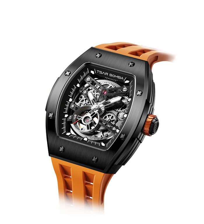 TSAR BOMBA T-Elemental Automatic Black Orange TB8228A-02