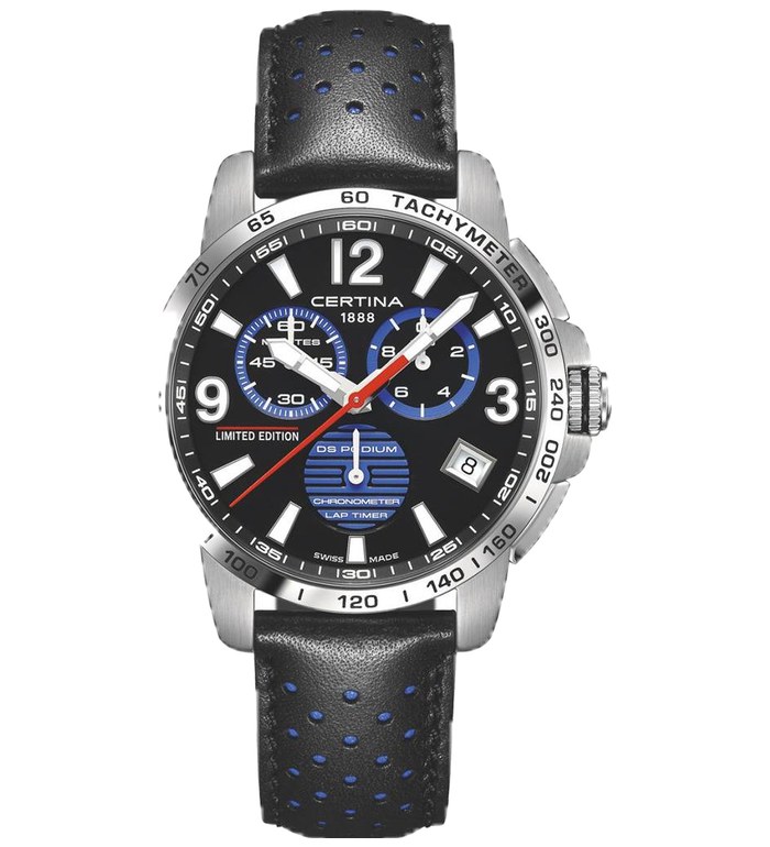 CERTINA DS PODIUM 42MM LAP TIMER YAMAHA LIMITED EDITION C034.453.16.057.20