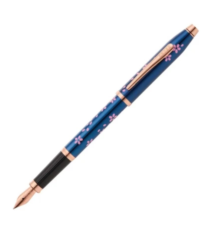 Писалка Cross Century II Cherry Blossom - Blue Lacquer With Rose Gold Trim