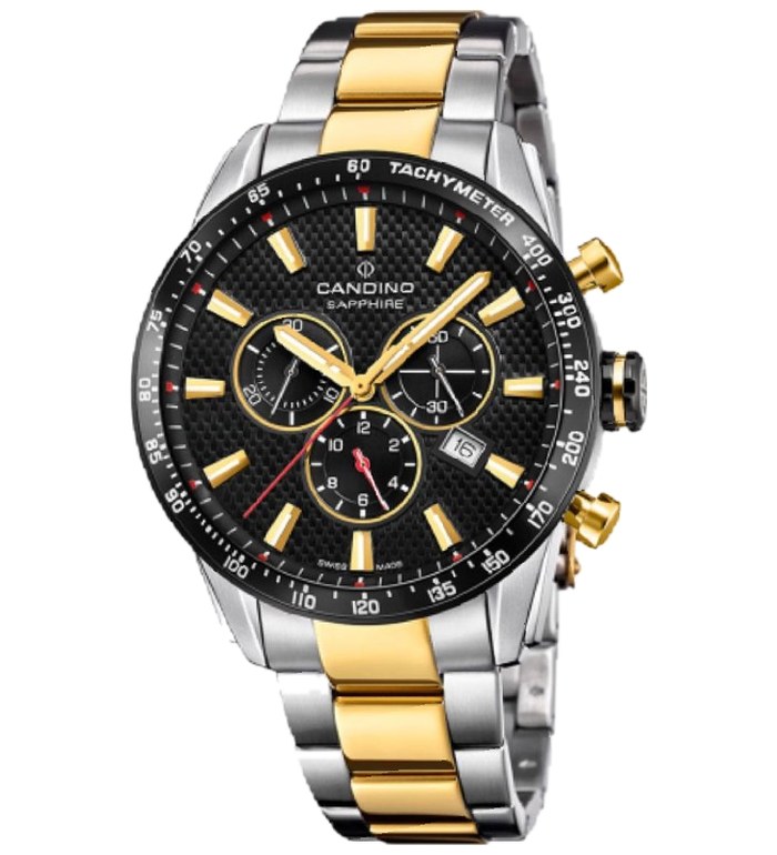ЧАСОВНИК CANDINO GENTS CHRONO TIMELESS 44ММ C4748/D
