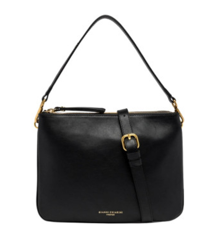 Дамска чанта естествена кожа-ръчна изработка Gianni Chiarini 10436 Black