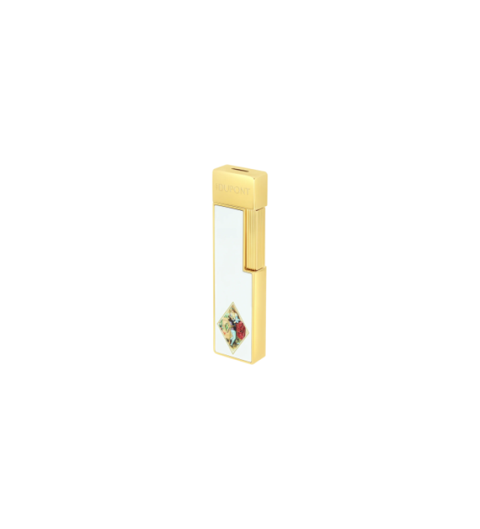 Запалка S.T.Dupont TWIGGY LACQUERED LIGHTER ROMEO y JULIETA WHITE 30150