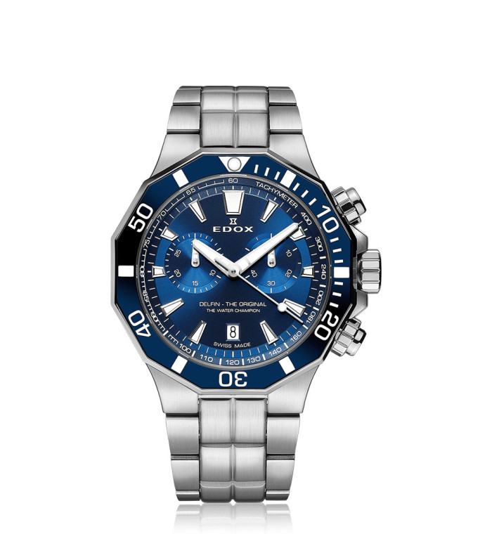 Edox Delfin Chronograph Quartz 10112 3BUM Buin