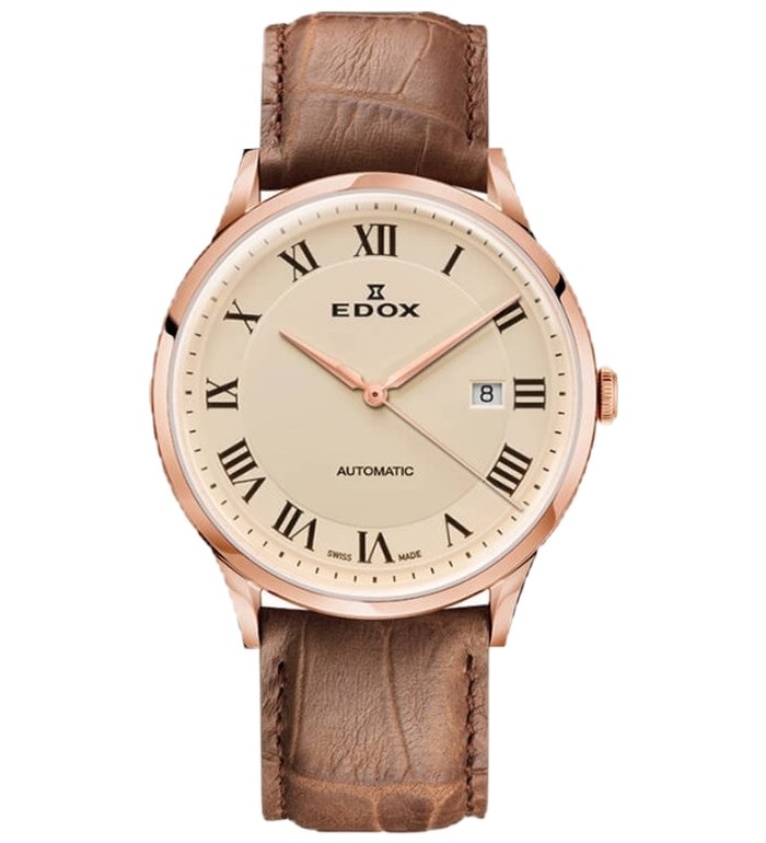 EDOX LES VANBERTS AUTOMATIC 42MM MEN'S WATCH 80106 37RC BER