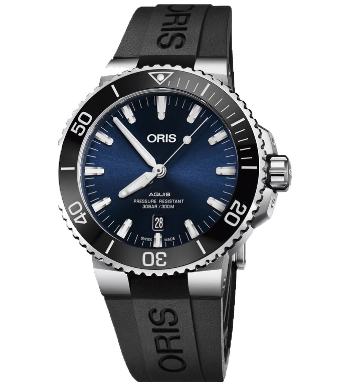 ORIS AQUIS DIVING DATE AUTOMATIC 43.5 MM MEN'S WATCH 733 7730 4135-07 4024 64EB