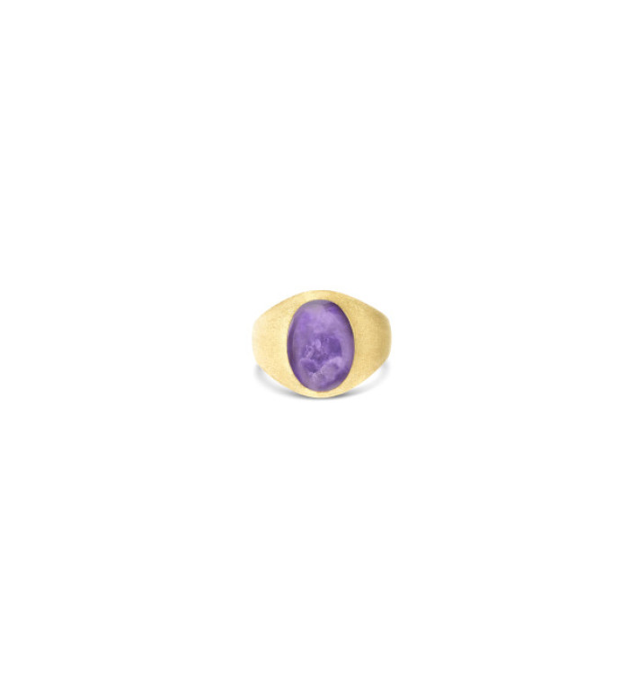 NANIS BOULES VIOLETTA small ПРЪСТЕН  ЛЕПИФОЛИТ, СЕДЕФ, ПЛАНИНСКИ КРИСТАЛ AH9-609