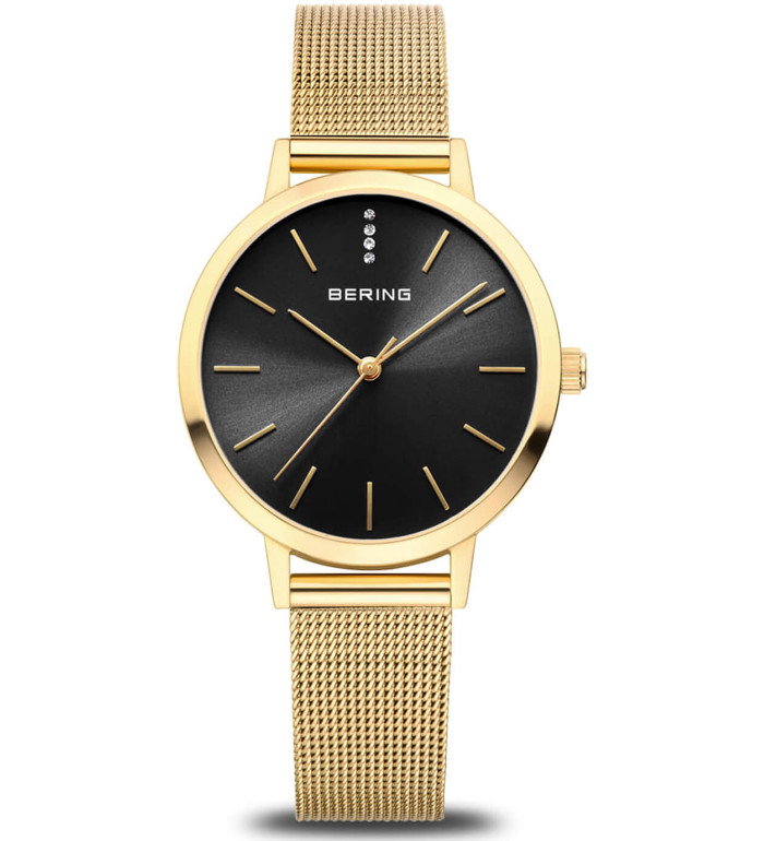 Дамски часовник Bering Classic Polished Gold 13434-332