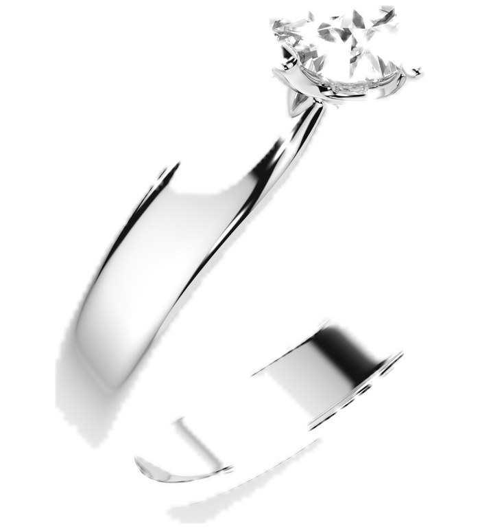 CARA Златен пръстен с диамант 0.40 ct GIA сертификат K101-10021W