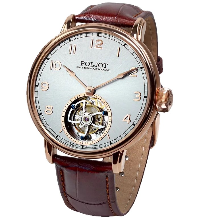 Часовник POLJOT INTERNATIONAL TOURBILLON 42MM LIMITED EDITION 100PCS 3400.T-XVIII-BG