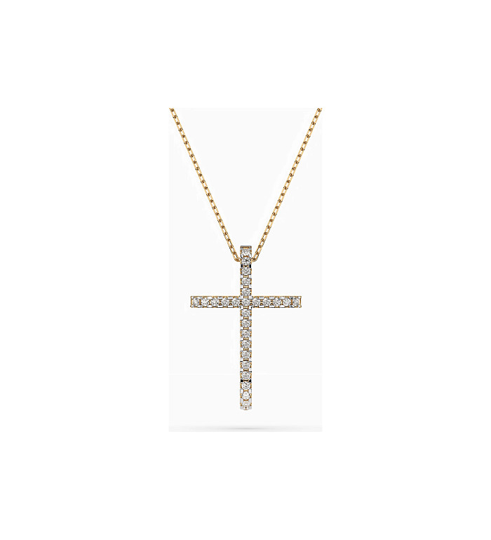 Cara колие с диаманти 0.14 ct – ЗЛАТНО БИЖУ 14К K104-10026Y/14K
