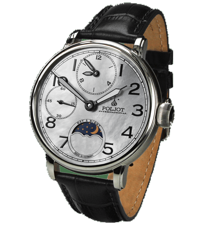 Часовник POLJOT INTERNATIONAL DOUBLETIMER 43MM 9120.2940335