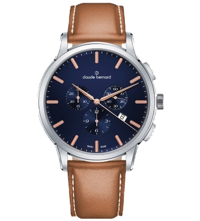 CLAUDE BERNARD CLASSIC CHRONO 43MM MEN'S WATCH 10237 3 BUIR1