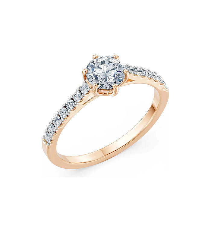 Cara пръстен с диаманти 0.70+0.25 ct GIA сертификат – ЗЛАТНО БИЖУ 14К K101-10093R(5.7)/14K
