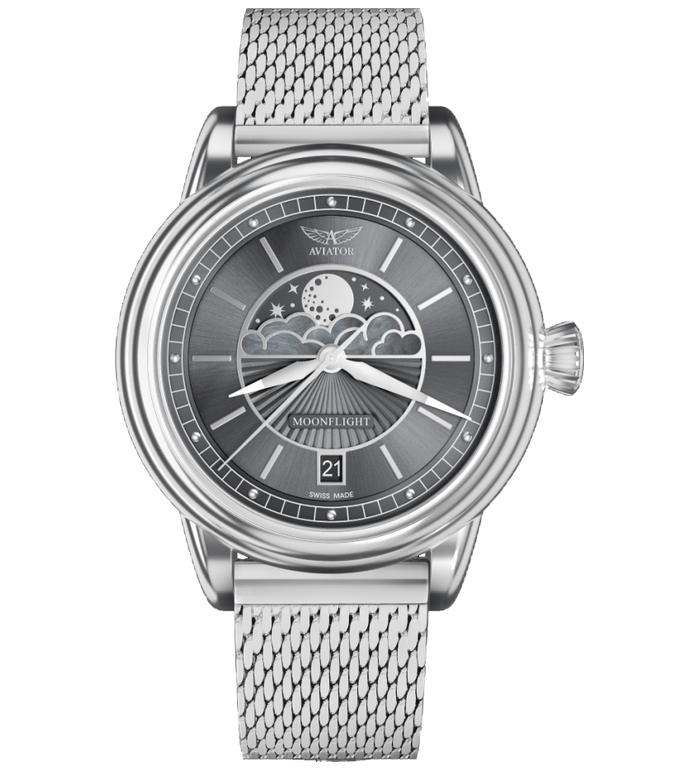 ЧАСОВНИК  AVIATOR DOUGLAS MOONFLIGHT 36MM V.1.33.0.254.5