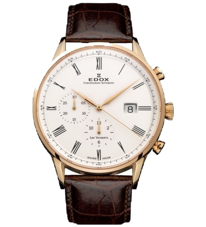 EDOX LES VAUBERTS AUTOMATIC 42MM MEN'S WATCH 91001 37R AR