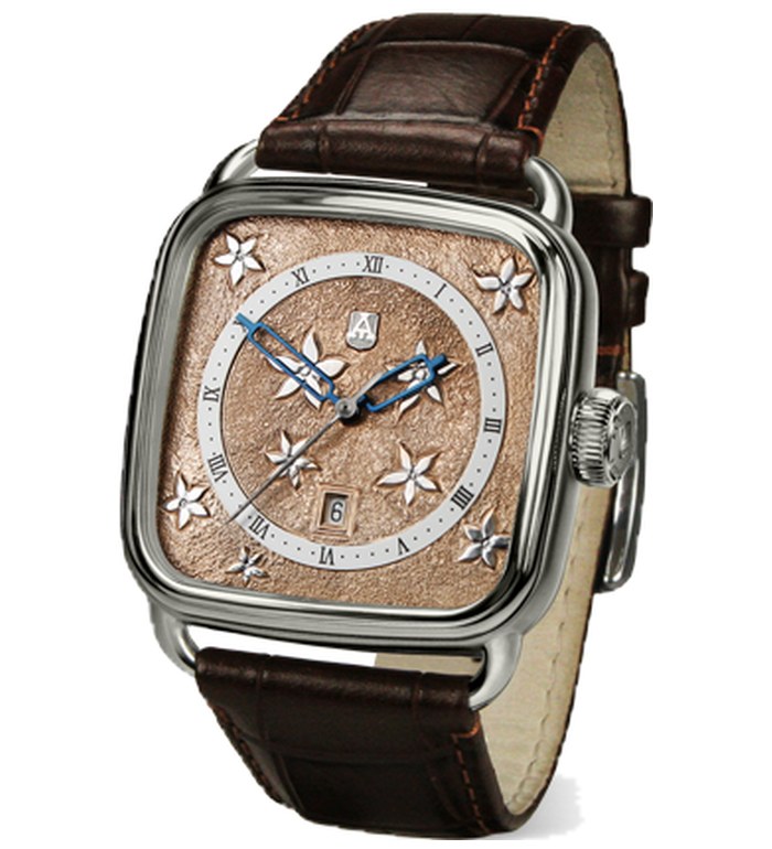 ALEXANDER SHOROKHOFF  ALEXANDER  PUSHKIN UNIQUE AUTOMATIC  36X36MM  LADIES WATCH  LIMITED EDITION 25PIECES AS.AP-FB2-W