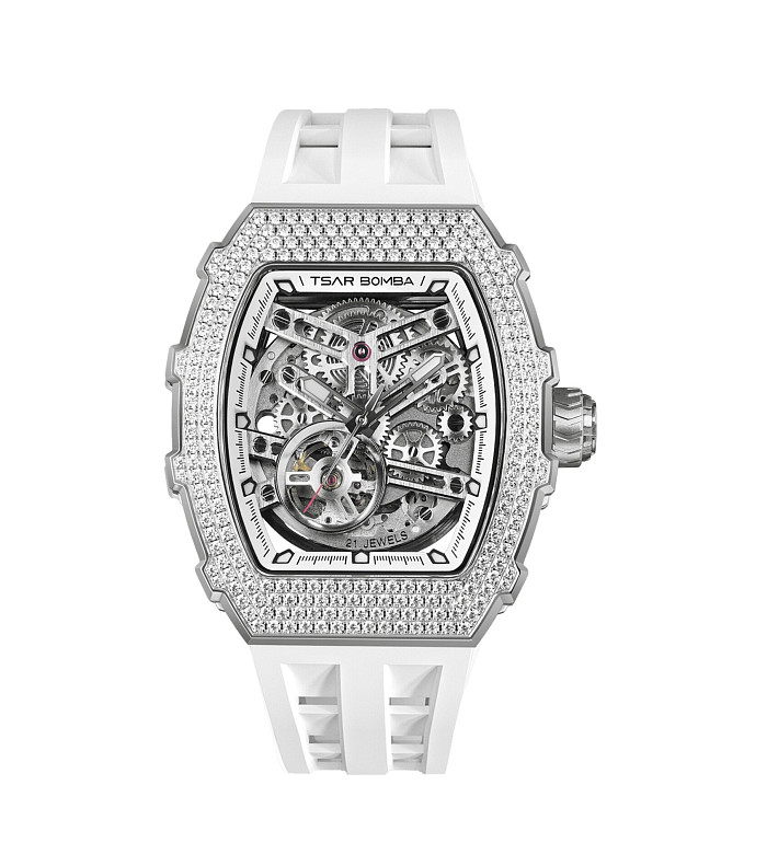 TSAR BOMBA T-Elemental Automatic White TB8208D-11