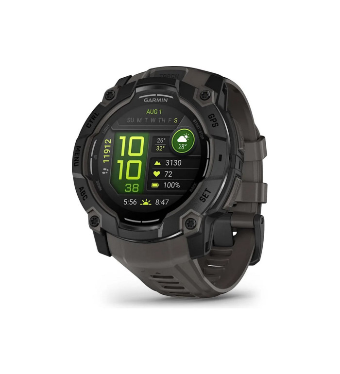GARMIN INSTINCT 3 AMOLED 50ММ BLACK С CHARCOAL КАИШКА 010-03020-00