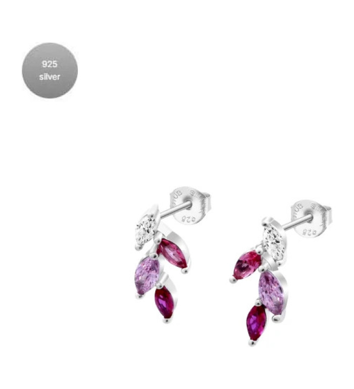 LOTUS SILVER SILVER EARRINGS LP3582-4/1