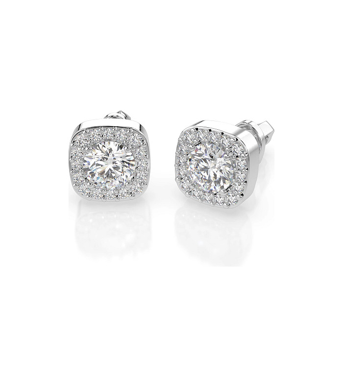 Златно бижу Cara обеци с диаманти 0.80+0.20 ct GIA сертификат K102-10152W