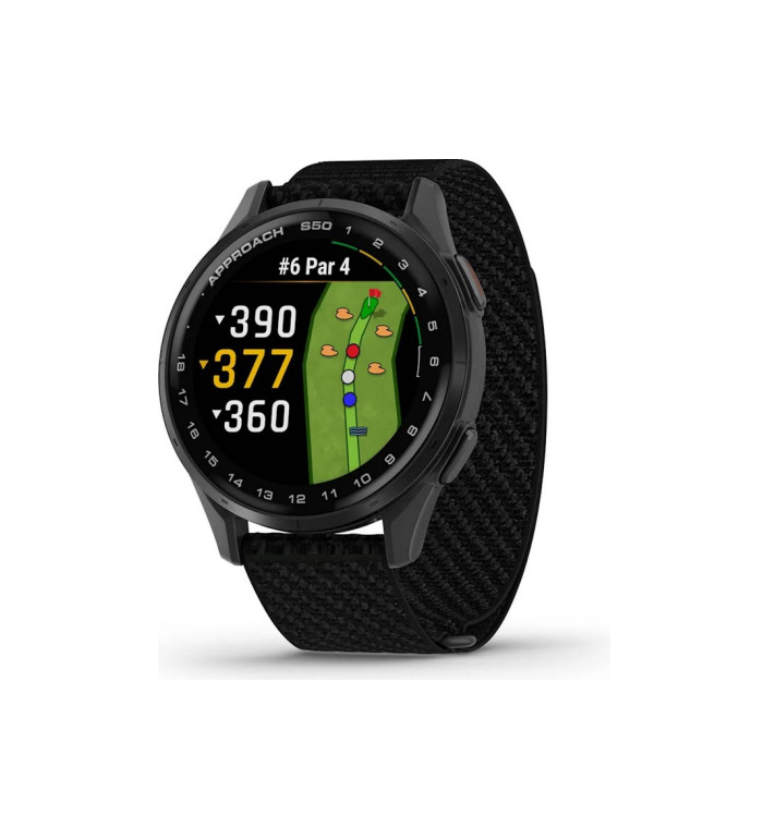 ЧАСОВНИК GARMIN APPROACH S50 - Slate Aluminium безел с Black ComfortFit Nylon каишка 010-03010-00