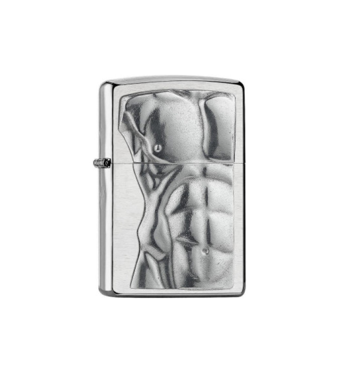 Запалка Zippo - Man Torso, Brushed Chrome