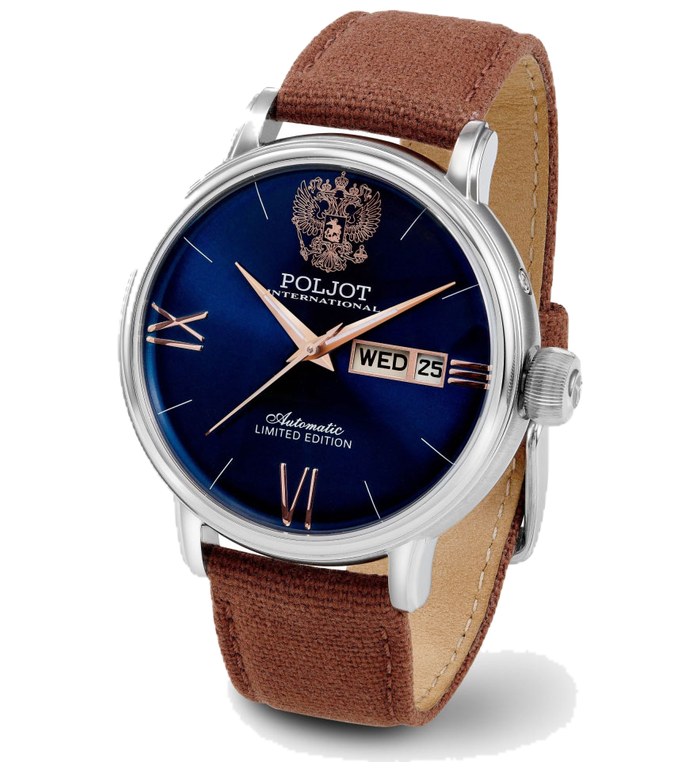 POLJOT INTERNATIONAL TSARS OF RUSSIA AUTOMATIC LIMITED EDITION 43MM MEN'S WATCH 2427.1541512