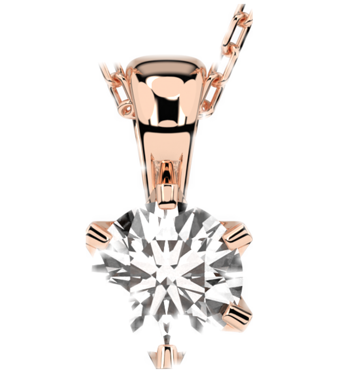 CARA Златно колие с диамант 0,30 ct GIA сертификат K104-10004R