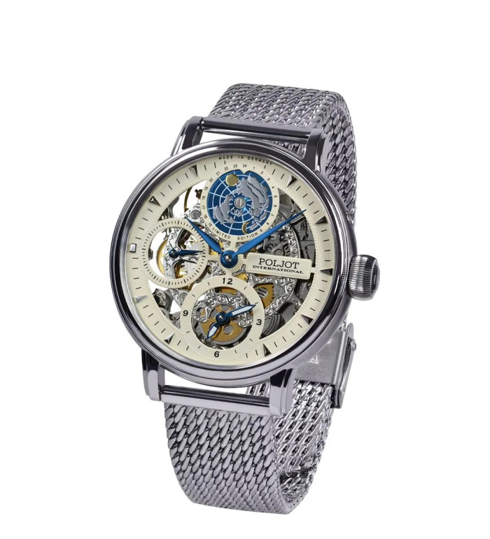 Часовник POLJOT INTERNATIONAL GLOBETROTTER 43MM LIMITED EDITION 300PIECES 9730.2940552M