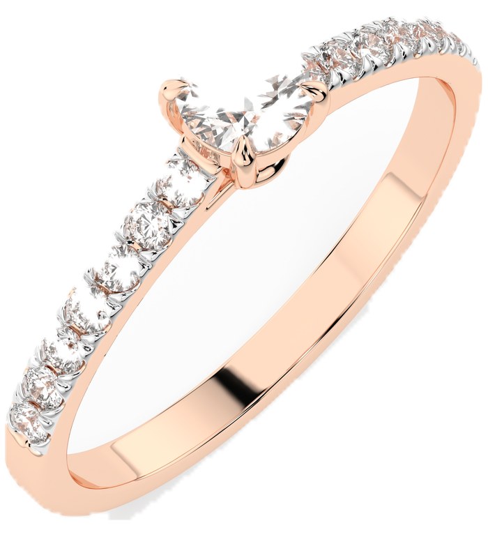 CARA DIAMANTI Златeн пръстен с диаманти K101-10094/4.7R