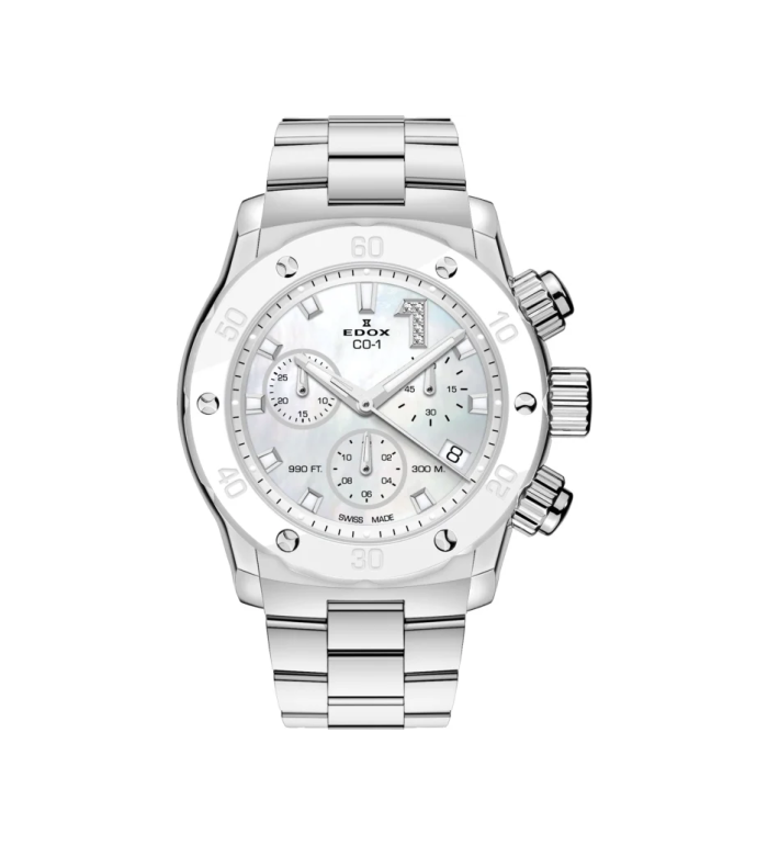 EDOX CO-1 CHRONOLADY QUARTZ 38MM 10255 3BM NADN