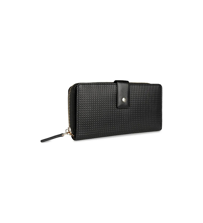 Дамски портфейл Bugatti - Noemi Long, RFID защита, черен