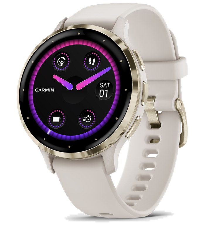 ЧАСОВНИК GARMIN VENU 3S SOFT GOLD/IVORY 010-02785-04