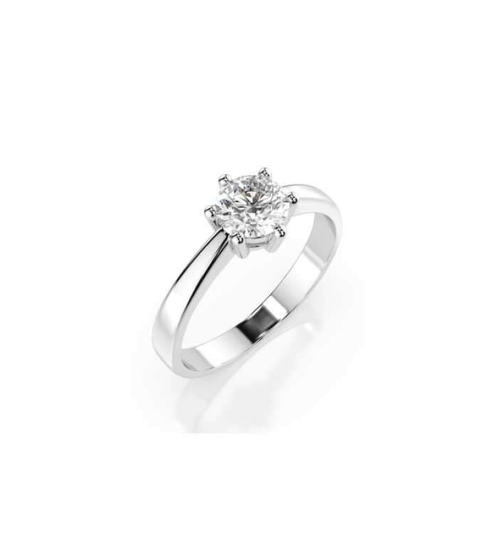 CARA Златен пръстен с диамант 0.40 ct GIA сертификат K101-10151W 
