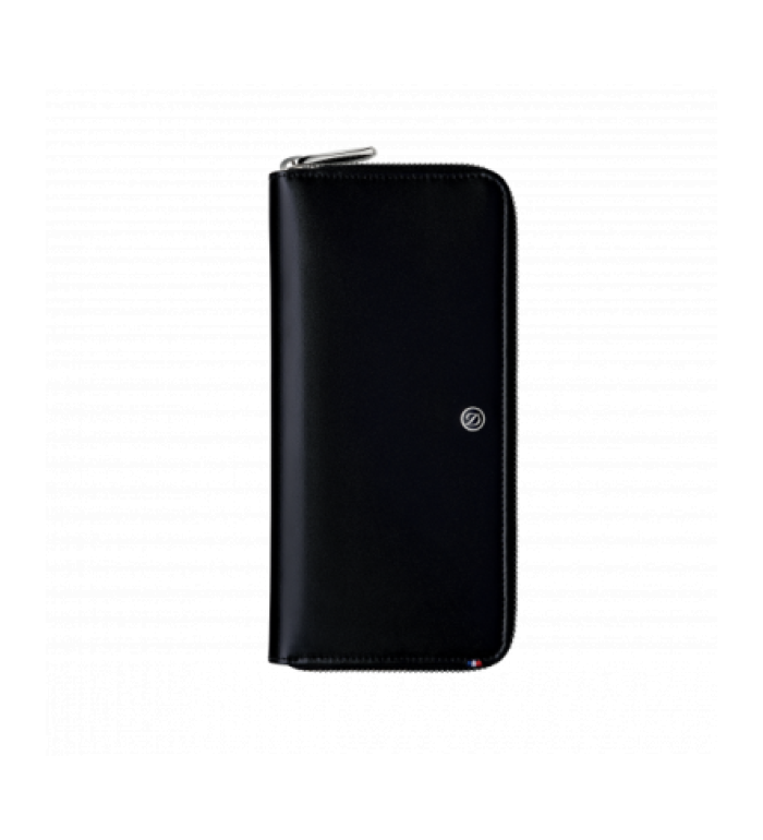 Висок портфейл S.T.Dupont Line D Zippered Long Wallet With Coin Purse 180044