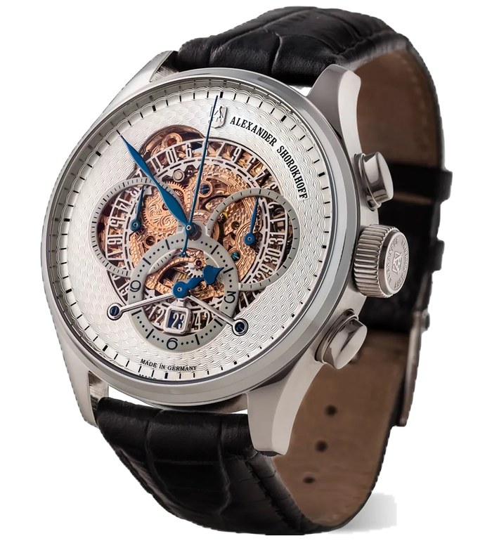 ALEXANDER SHOROKHOFF CHRONO REGULATOR MANUAL 43.5MM MEN'S WATCH  LIMITED EDITION 68PIЕCES  AS.CR02-1