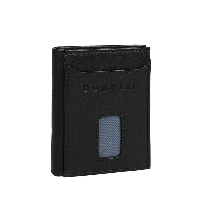 Калъф за карти и документи Bugatti - Secure Slim, 7 CC, черен