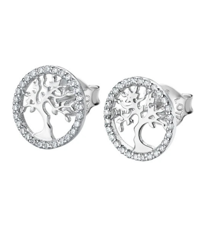 LOTUS SILVER EARRINGS LP1778-4/1