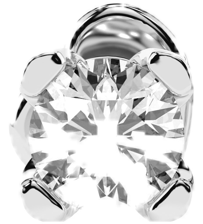 CARA Златни обеци с GIA сертифицирани диаманти K102-10089W