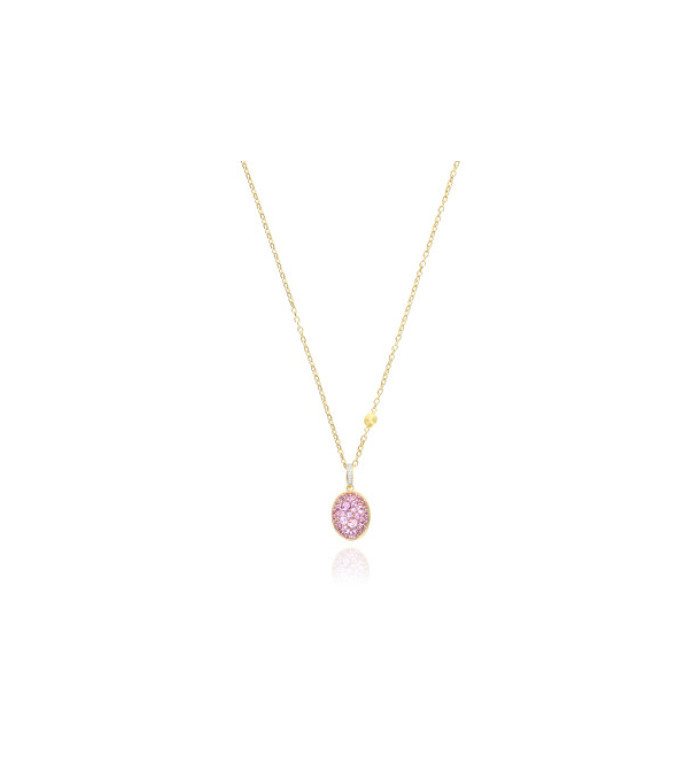NANIS BOULES small КОЛИЕ РОЗОВ  САПФИР / ДИАМАНТИ PS34-609