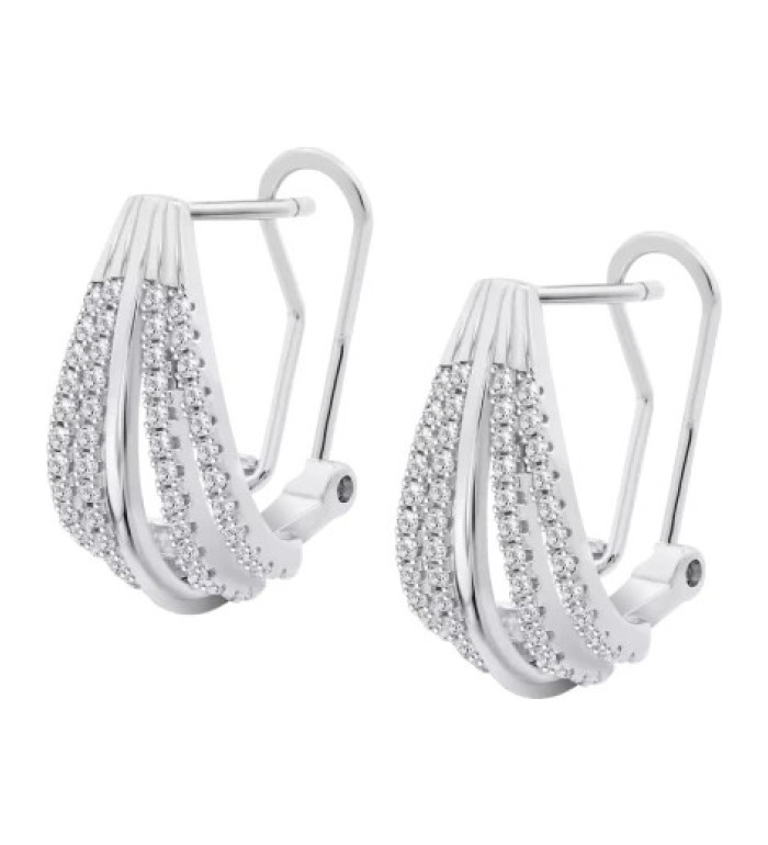 LOTUS SILVER SILVER EARRINGS LP3808-4/1