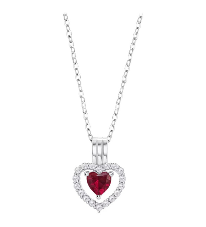 LOTUS SILVER FOREVER HEARTS SILVER NECKLACE LP3555-1/3