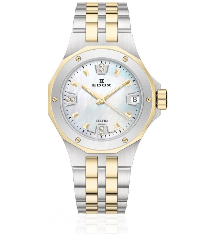 EDOX DELFIN THE ORIGINAL DATE LADY 33 ММ 53100 357JM NADND