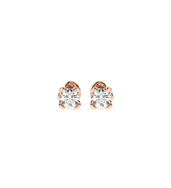 CARA Златни обеци с GIA сертифицирани диаманти K102-10089R