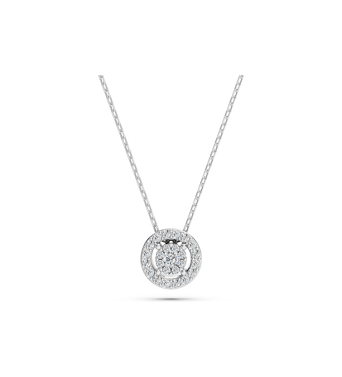 Cara колие с диаманти 0.03+0.11 ct – ЗЛАТНО БИЖУ 14К K104-10002W(2.0)/14K