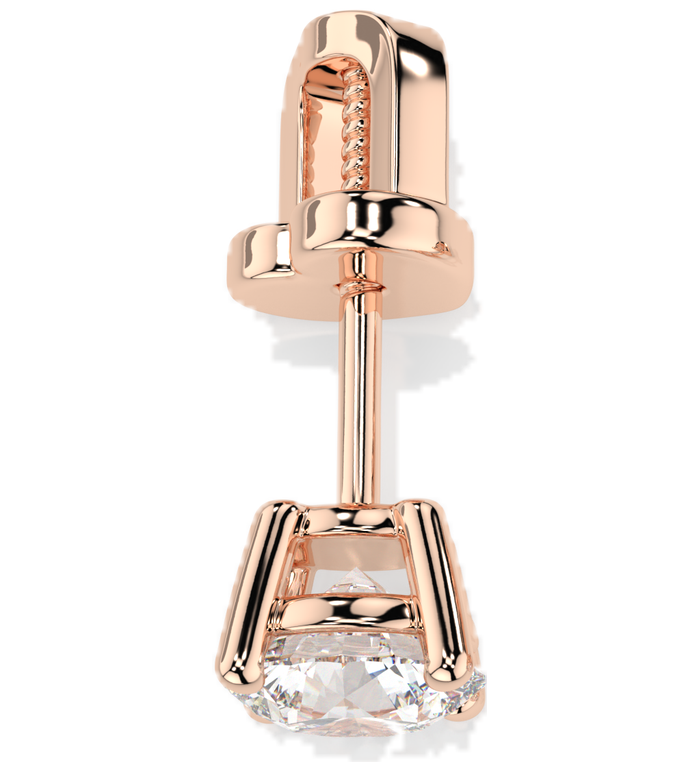 CARA Златни обеци с диаманти 0,80 ct GIA сертификат K102-10012R