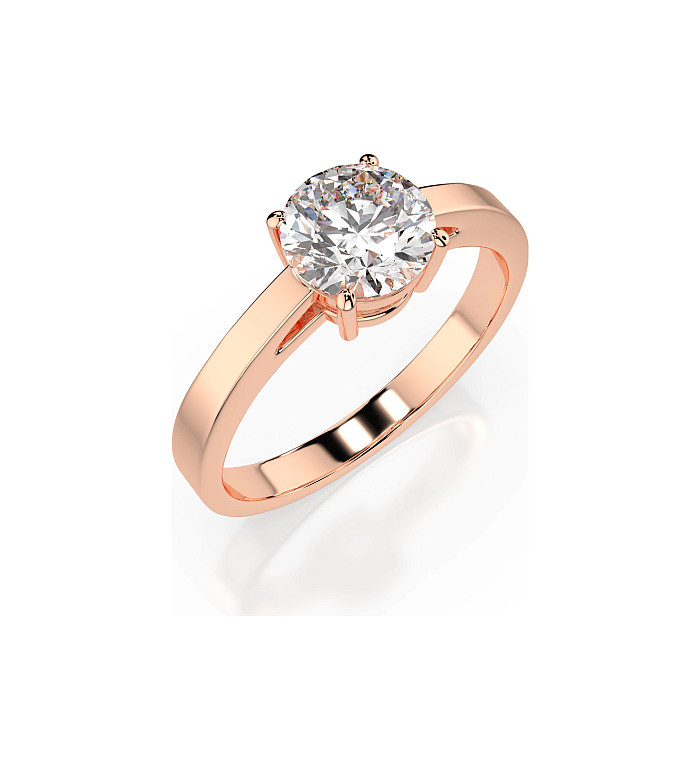 Cara пръстен с диамант 1.00 ct GIA сертификат – ЗЛАТНО БИЖУ 14К K101-10012/1R(6.5)/14K